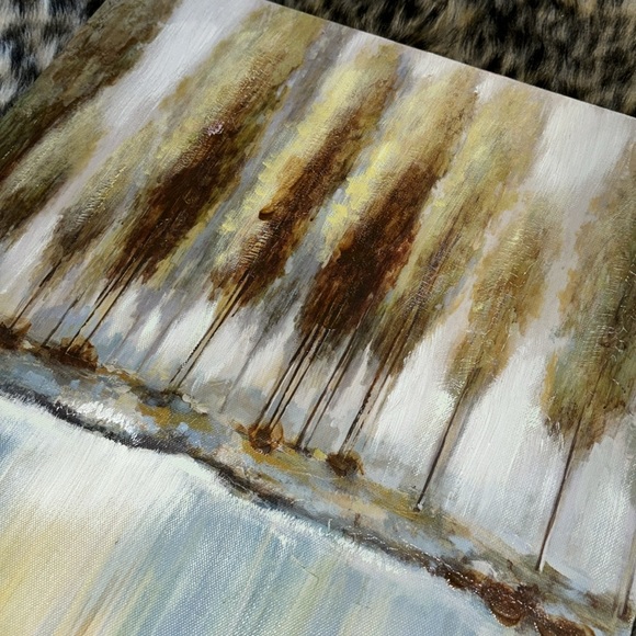 🆕Canvas Tree Forest Painting, 16”x16” - Picture 2 of 6